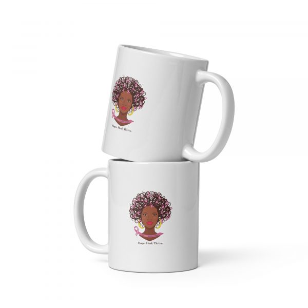 White Glossy Mug | Hope. Heal. Thrive. - Image 9