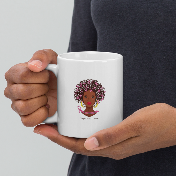 White Glossy Mug | Hope. Heal. Thrive. - Image 7