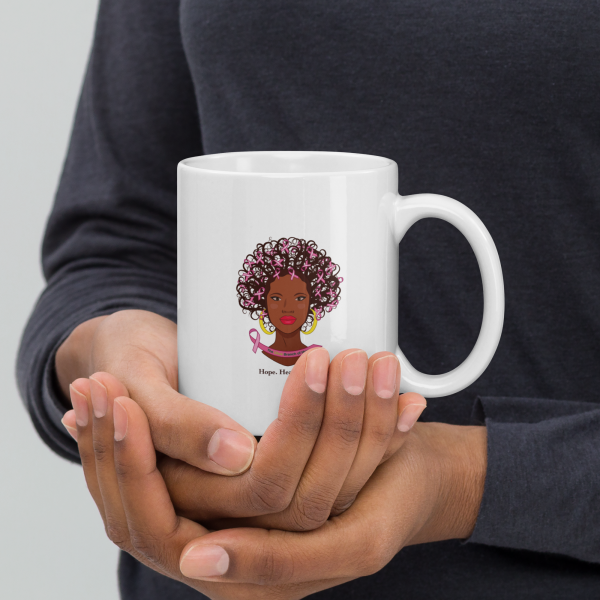White Glossy Mug | Hope. Heal. Thrive. - Image 8