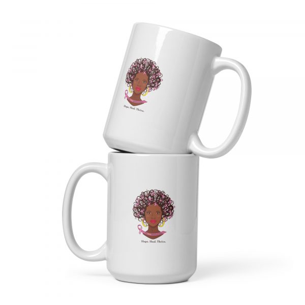 White Glossy Mug | Hope. Heal. Thrive. - Image 10