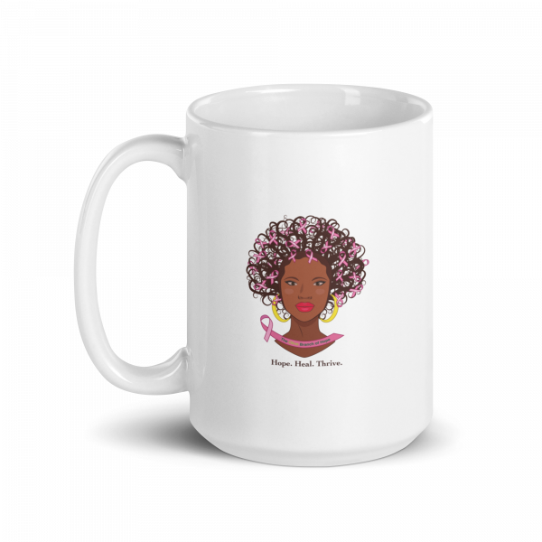 White Glossy Mug | Hope. Heal. Thrive. - Image 5