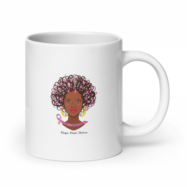 White Glossy Mug | Hope. Heal. Thrive. - Image 3